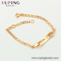 75144 Xuping plomo y aleación de níquel joyería de moda segura tendencia pulsera de oro 18k encanto